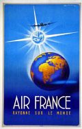 Affiche Air France Rayonne sur le Monde