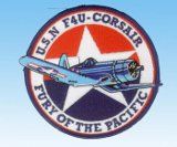 Patch  F-4U Corsair USN "Fury of the Pacific"