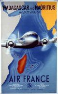 Affiche Air France Madagascar and Mauritius